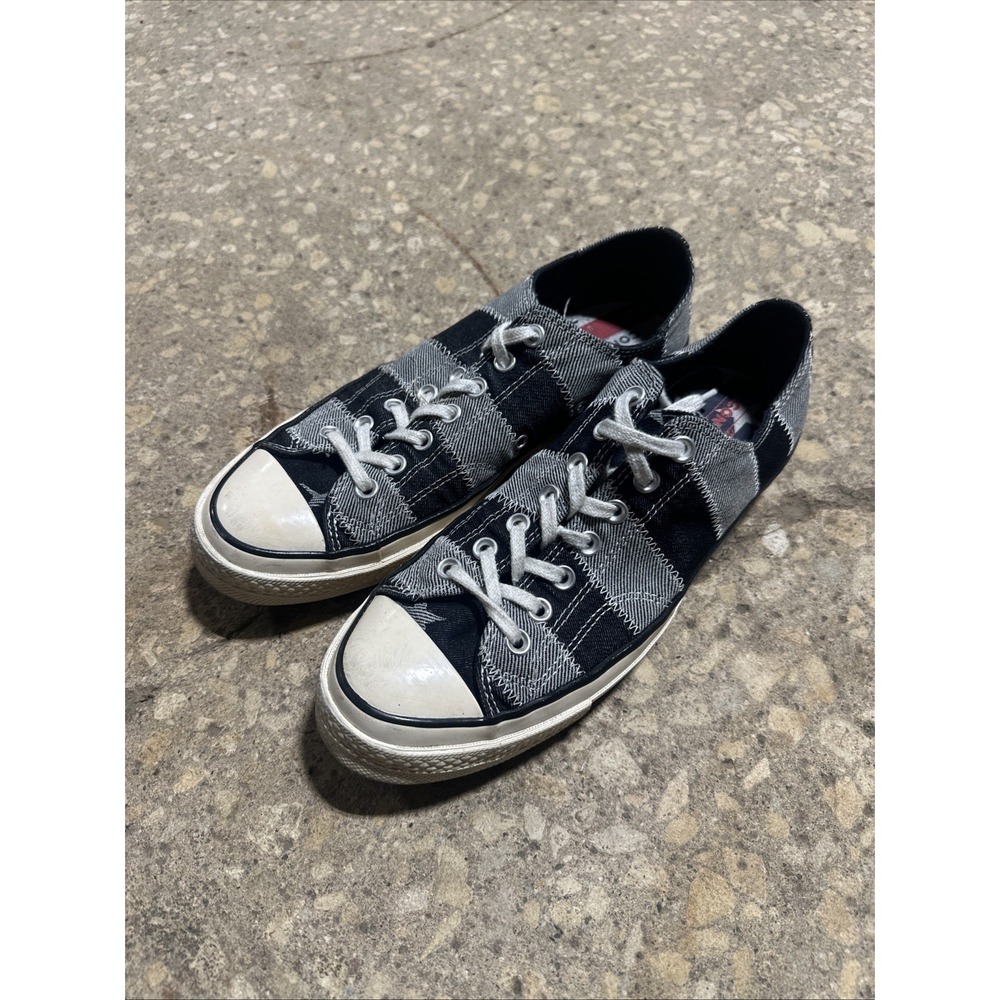 Converse Chuck Taylor Black American Flag Low Top Size 9 Men's Shoes